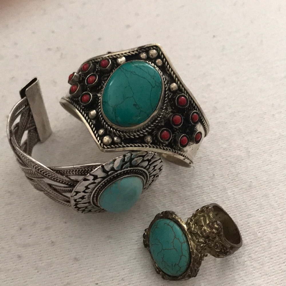 2 bracelets 1 ring. NO STAMP, NO AUTHENTICATION